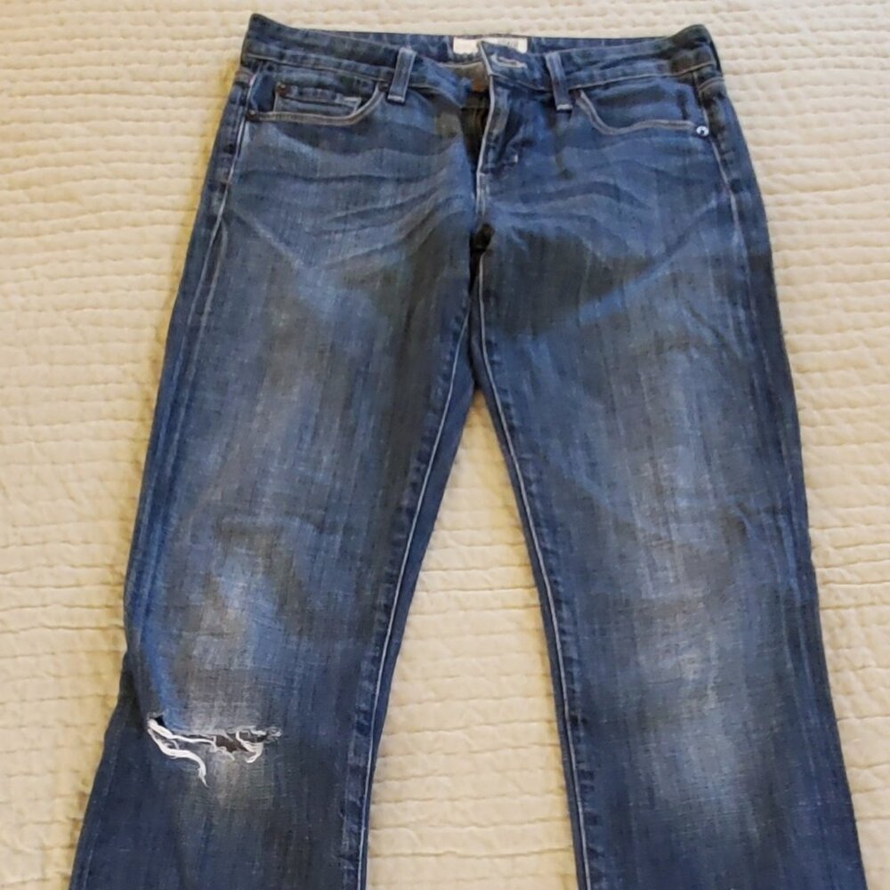Distressed David Kahn Midnight Rider Blue Jeans